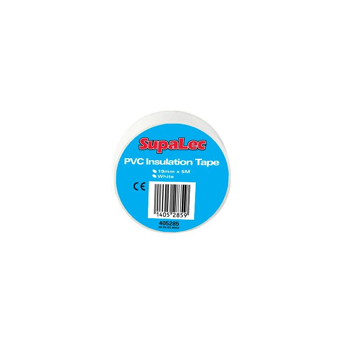 Supalec Pvc Insulation Tapes White 5 Metre Pack 10
