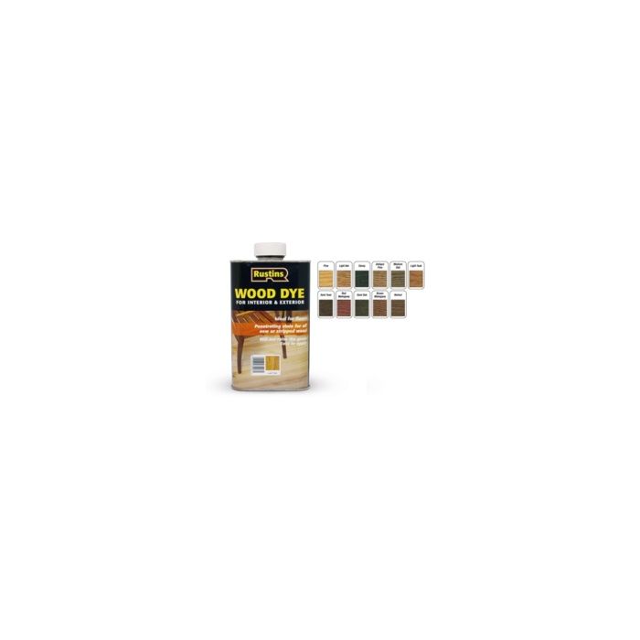 Rustins Interior & Exterior Wood Dye 250Ml Medium Oak