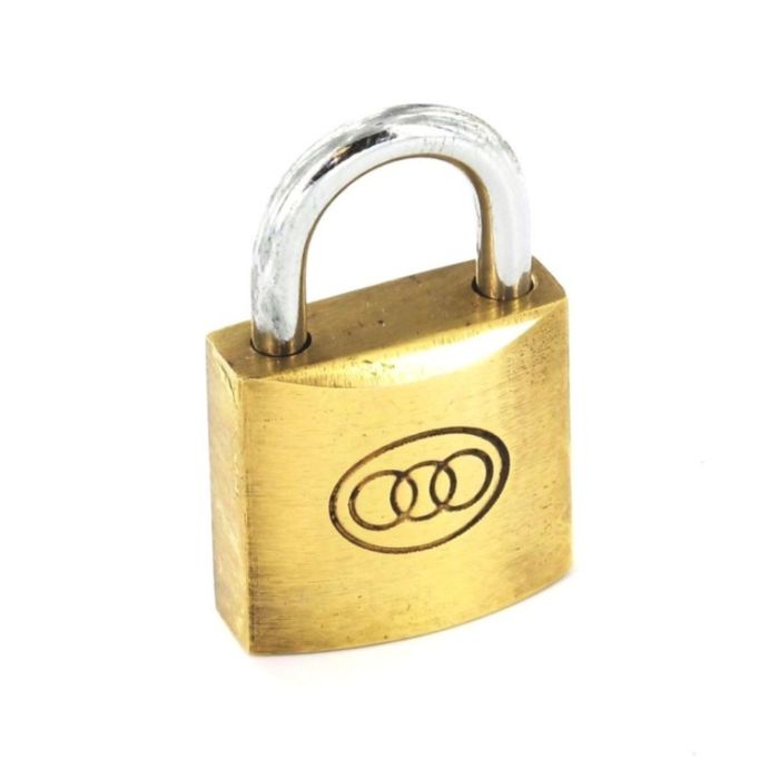 Securit Tricircle Brass Padlock 25Mm