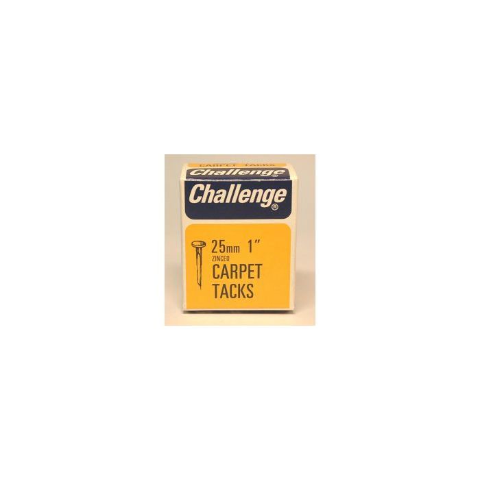 Challenge Carpet Tacks - Zinc Plated (Box Pack) 25Mm