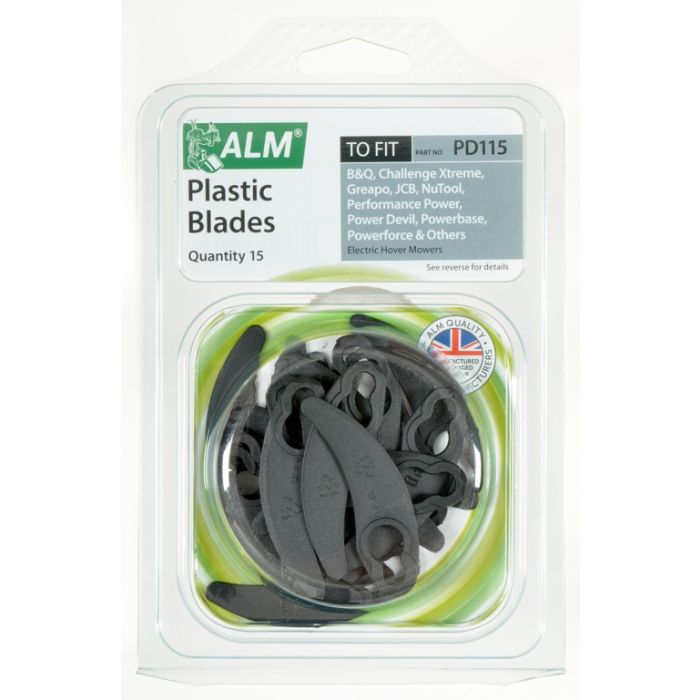 Alm Plastic Blades Pack Of 15