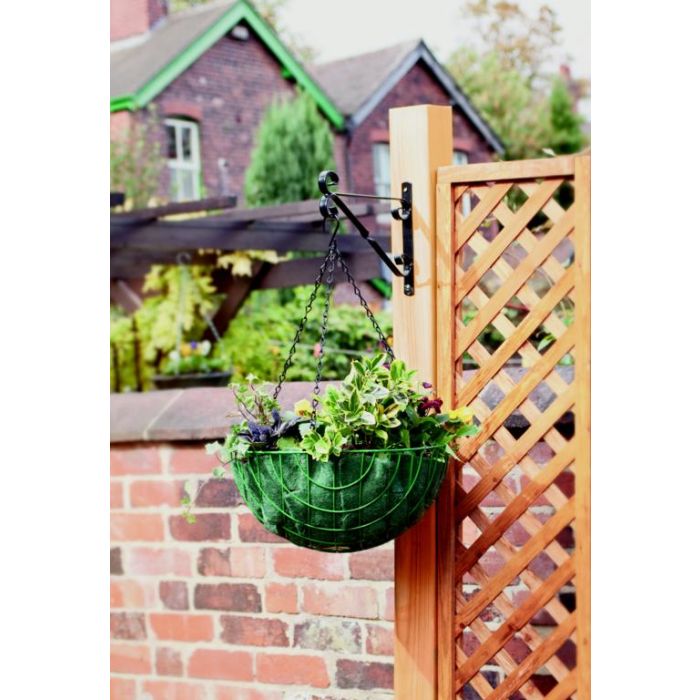 Ambassador Hanging Basket Bracket 25Cm/10 Black