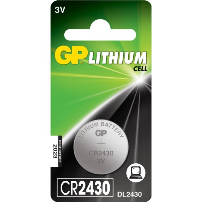 Gp Lithium Button Cell Battery Cr2430 Single