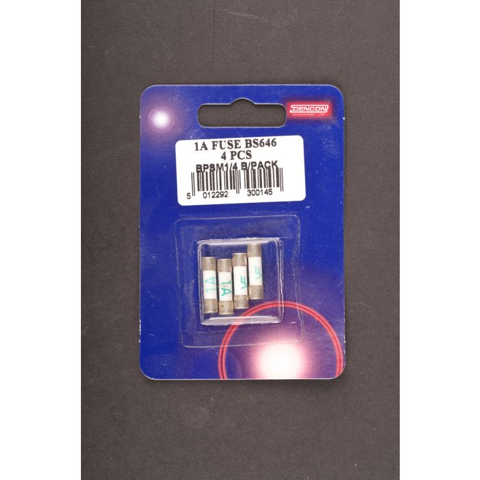 Dencon 1 Amp Fuse To Bs646 Bubble Packed (4)