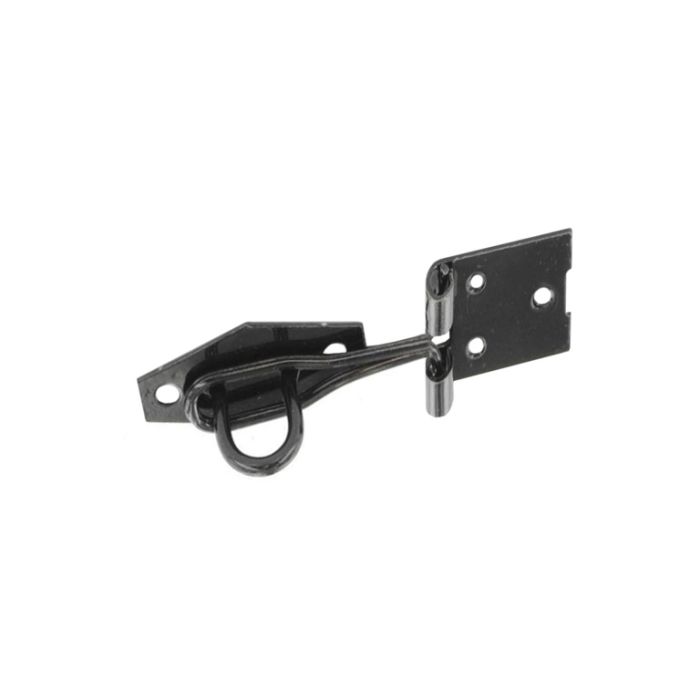 Securit Wire Hasp & Staple Black 75Mm