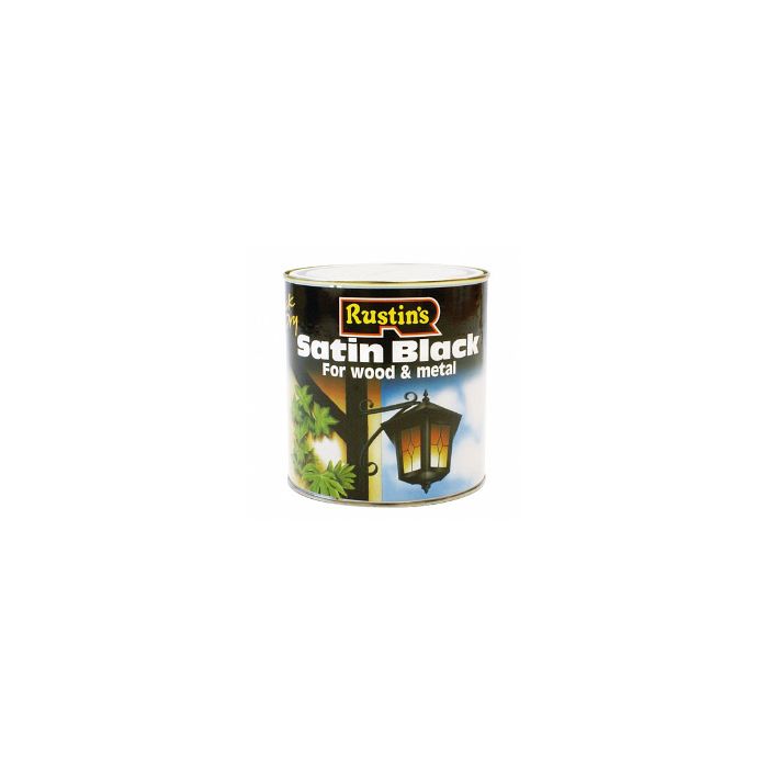 Rustins Quick Dry Satin Black 1L