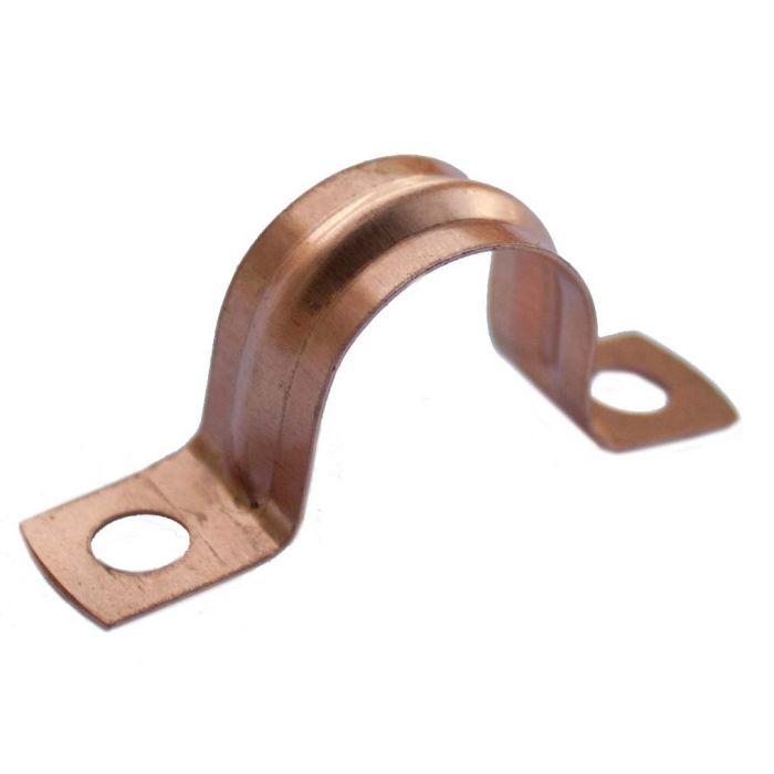 Oracstar Saddle Pipe Clips - Copper 15Mm (Pack 100)