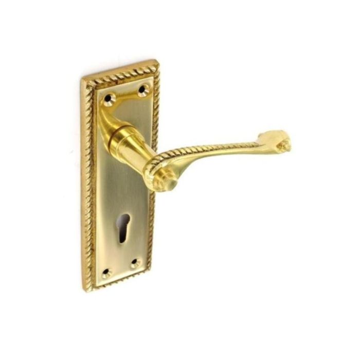 Securit Georgian Lock Handles (Pair) 150mm