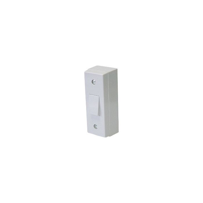Dencon 6A 1 Gang 2 Way Architrave Switch with Mounting Box Skin Packed