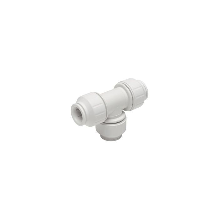 JG Speedfit Equal Tee Connector 22mm 5 Pack - White
