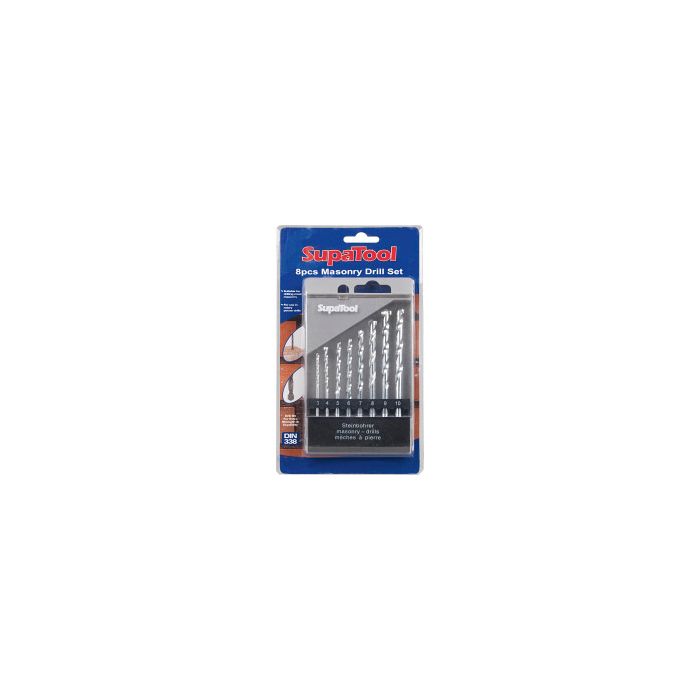 SupaTool Masonry Drill Bits 8 Piece