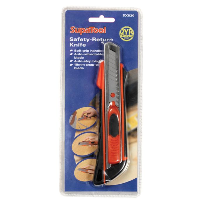 Supatool Safety-Return Knife 18Mm