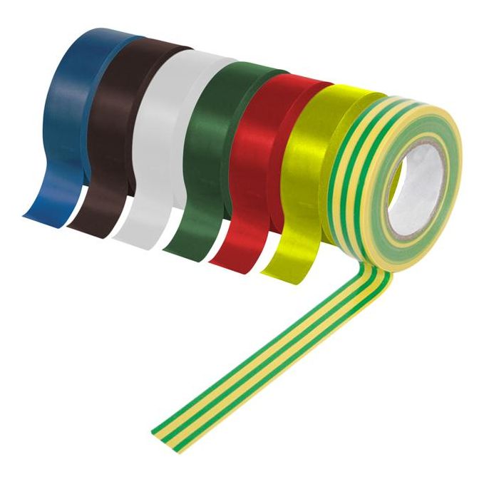 Supalec Pvc Insulation Tapes Green & Yellow 5 Metre Pack 10