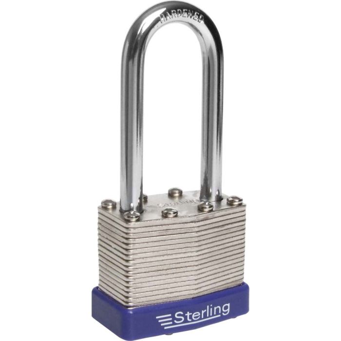 Sterling Laminated Steel Long Shackle Padlock 40Mm