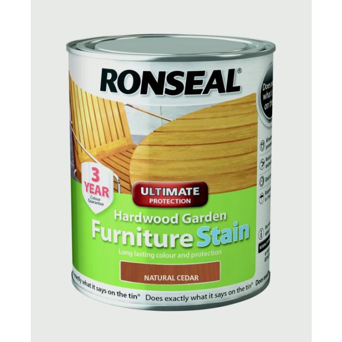Ronseal Hardwood Furniture Stain 750Ml Natural Cedar