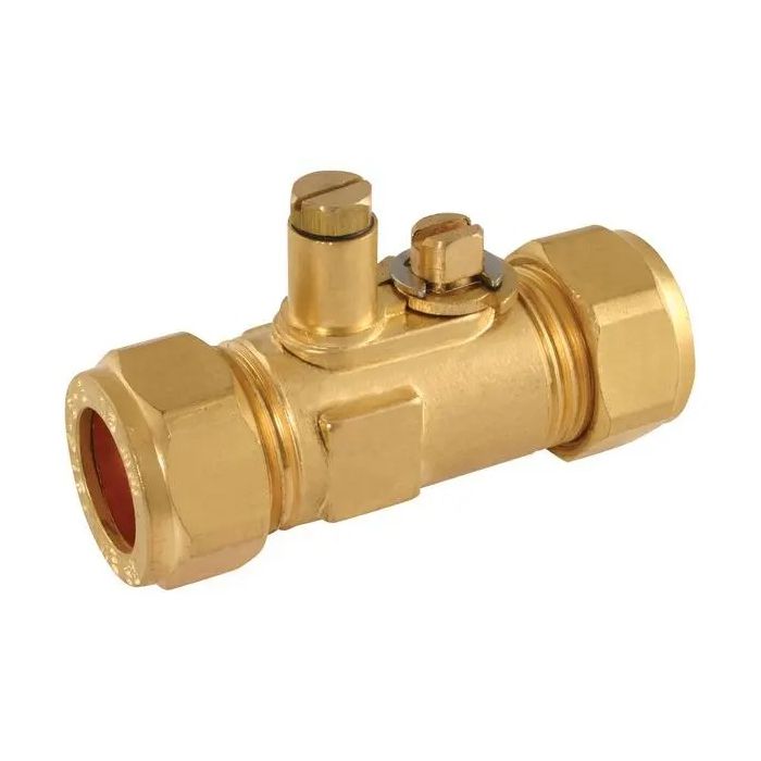 TESLA TEST POINT BRASS BALL VALVE 15MM