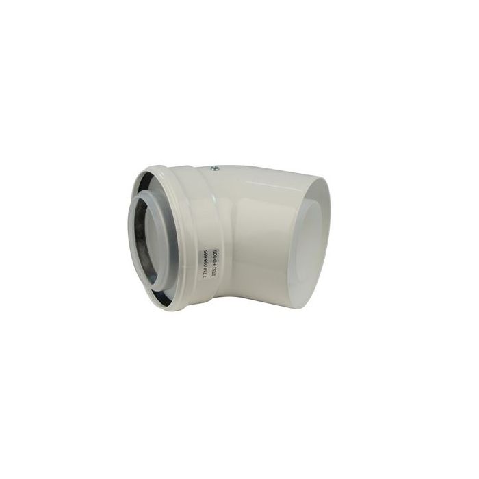 Bosch Worcester Greenstar 90deg high efficiency elbow 125mm White 