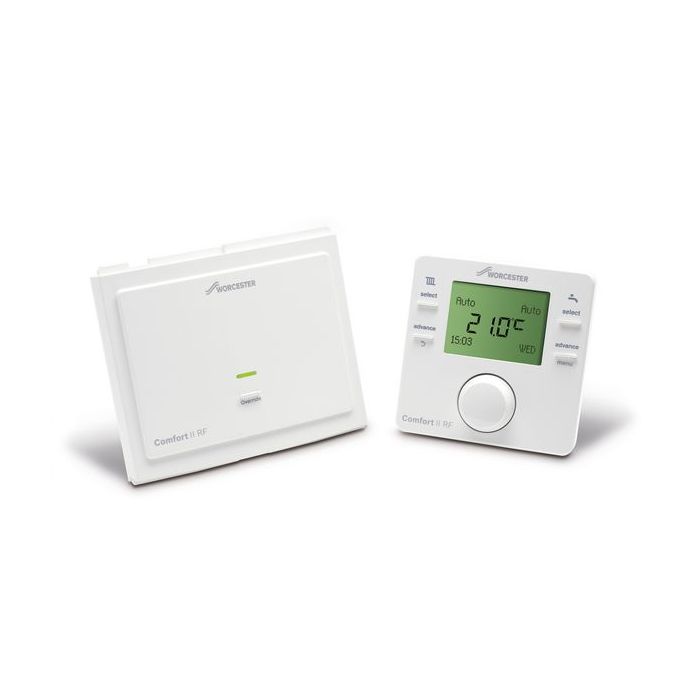 Bosch Worcester Greenstar Comfort II radio frequency twin channel programmable thermostat 