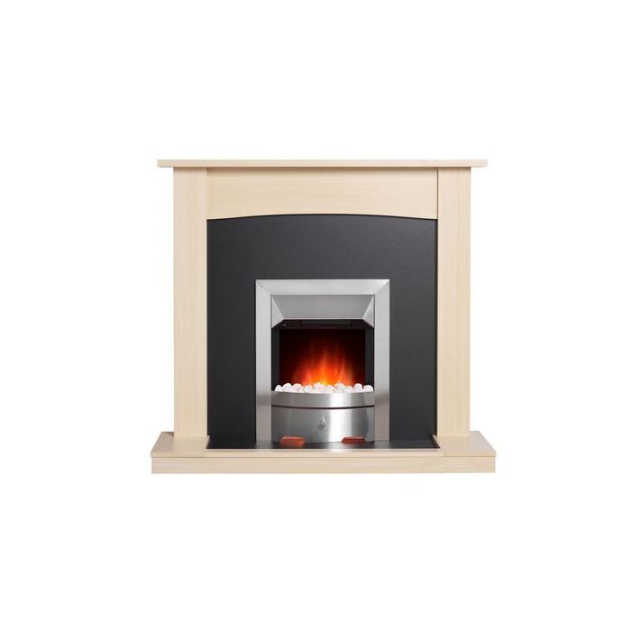 Dimplex Valor Teviot EcoLite fire suite 15 Chrome/Maple 