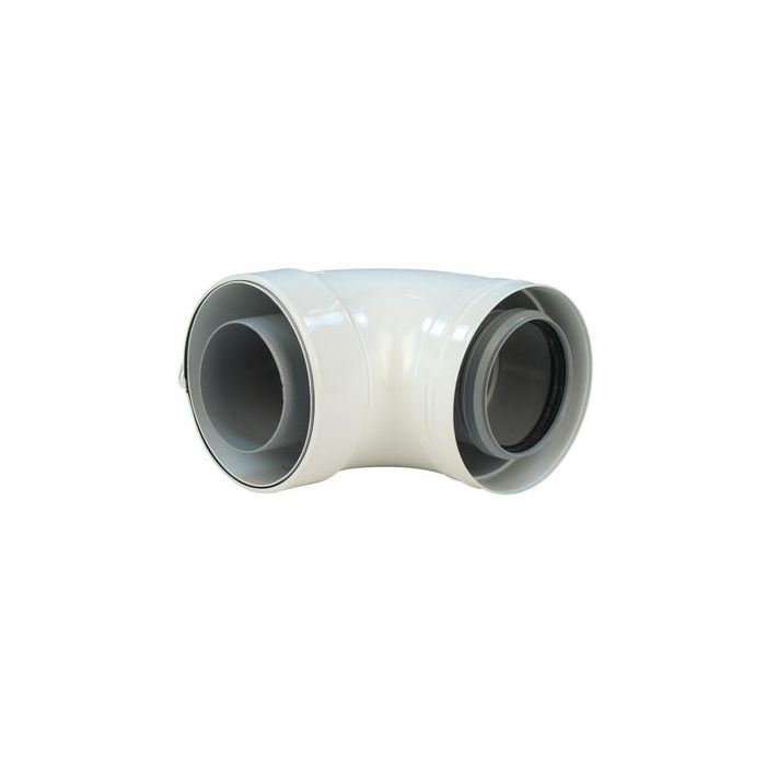 Baxi 87degree flue elbow 80/125mm 