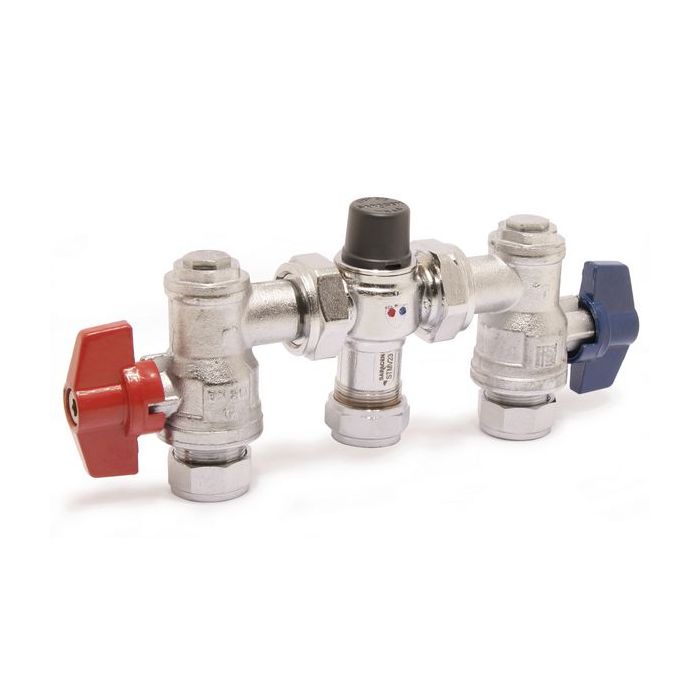 Saracen TMV3/2 4 in 1 thermostatic mixing valve UA 22mm 