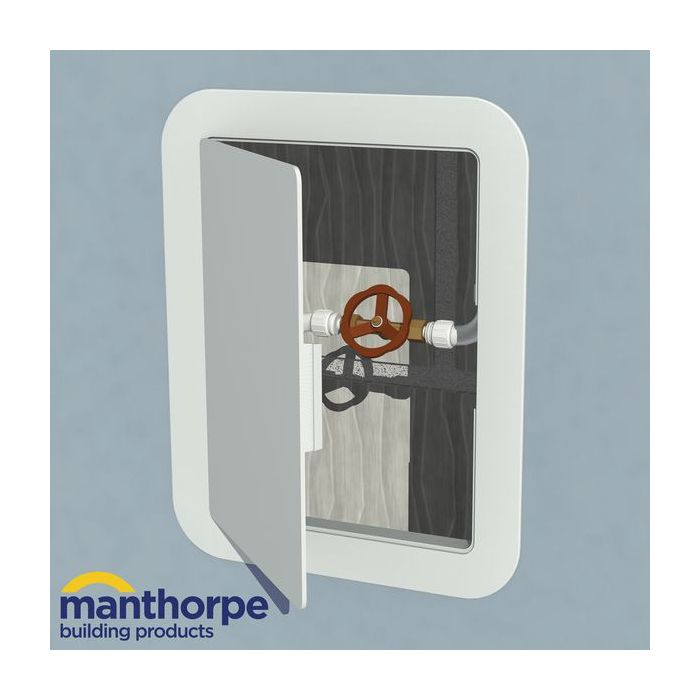 Manthorpe access panel 150 x 200mm White 