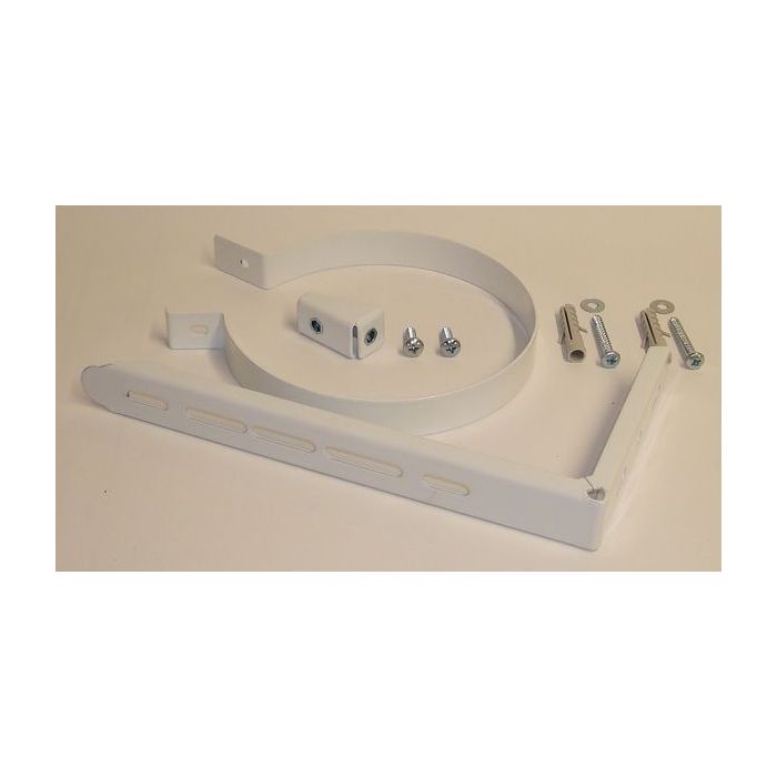 Parts flue support bracket kit 125mm White 