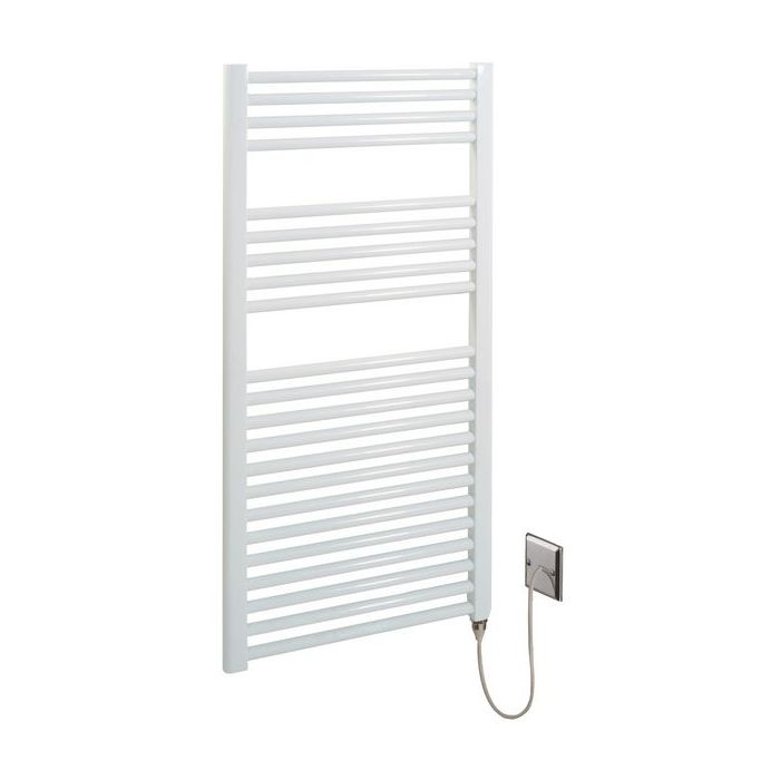 Center electric straight towel warmer 1200 x 500mm White 