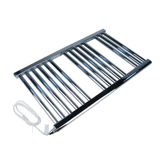 Wolseley Own Brand Center electric straight towel warmer 800 x 500mm Chrome 