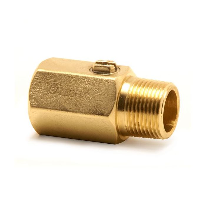 Pegler Yorkshire Ballofix 3310YA male x female valve 1/2 Brass 