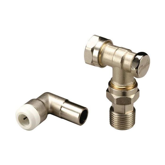 Danfoss RLV-D 10mm lockshield push fit valve