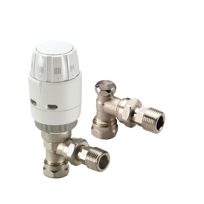 Danfoss RAS-C2 thermostatic radiator lockshield valve 8/10mm 