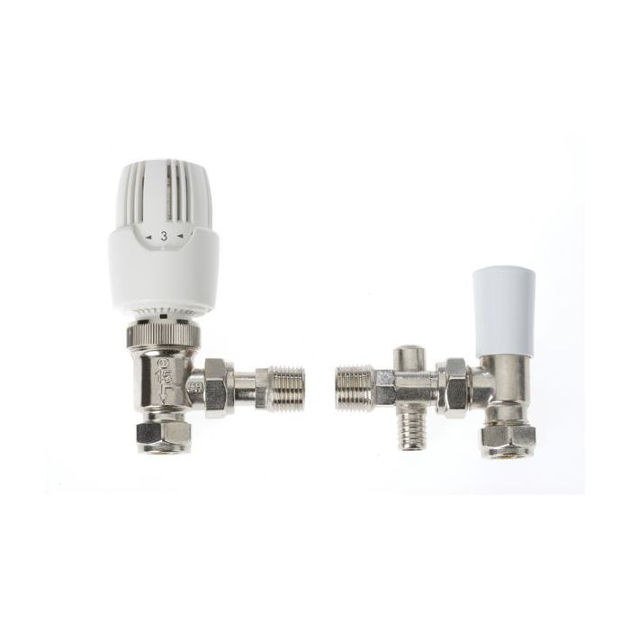 Invensys Drayton RT414 angle TRV & lockshield/do 15 mm