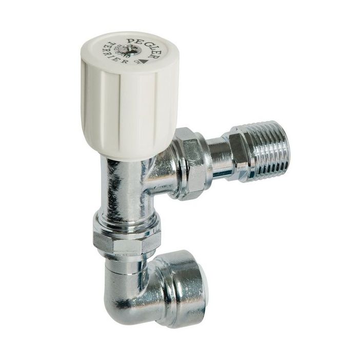 Pegler Yorkshire 367 pushfit elbow angle white Chrome 10mm x 1/2 
