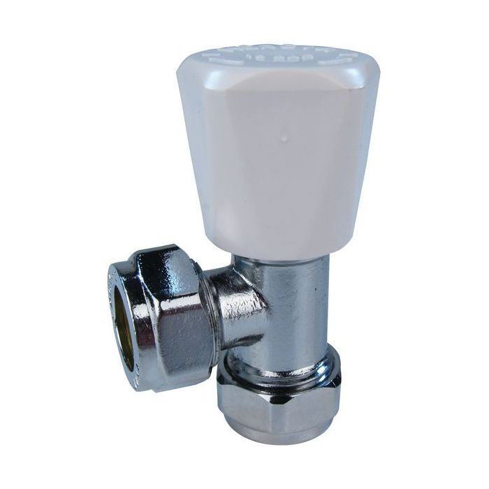 Pegler Yorkshire Mercia radiator valve wheel-head and lockshield 15mm Chrome 