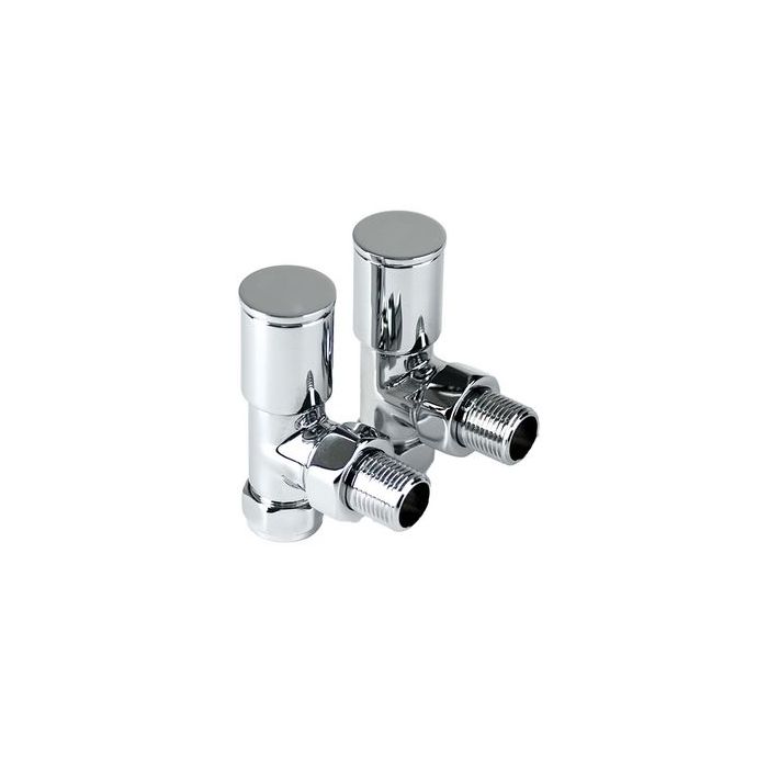 INTA 15MM ANGLED RADIATOR VALVES PAIR