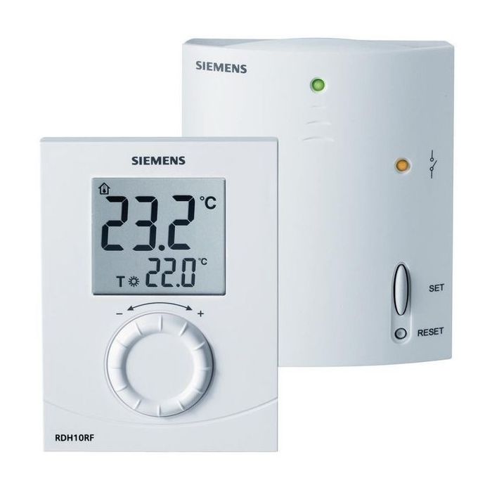 Siemens easy electronic room thermostat RF plus receiver with TPI 