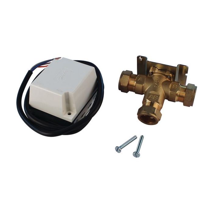 Danfoss HS3 3 port valve with HSA3 22mm 