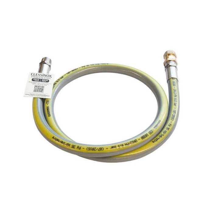 CLESSINOX 35KW ST/STEEL HOSE 1/2 X 15MM