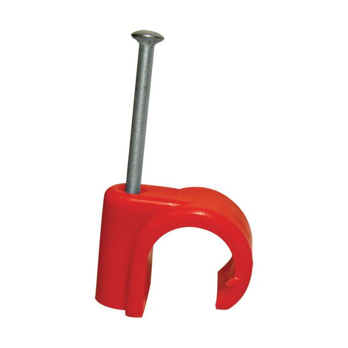 Talon nail-in hot indent clip 22mm Red 