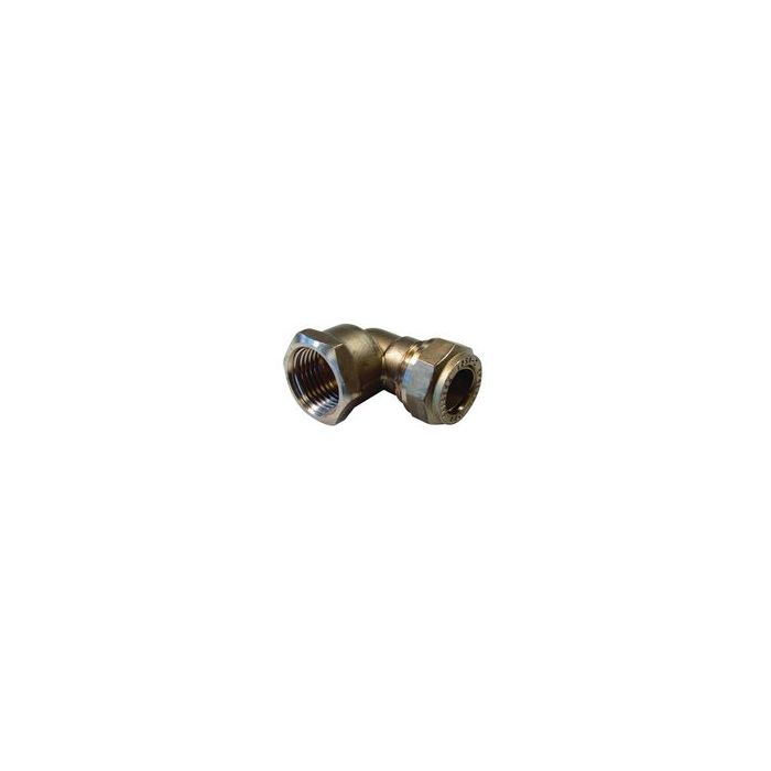 Pegler Yorkshire Prestex 46 90deg female iron elbow 15mm x 1/2 