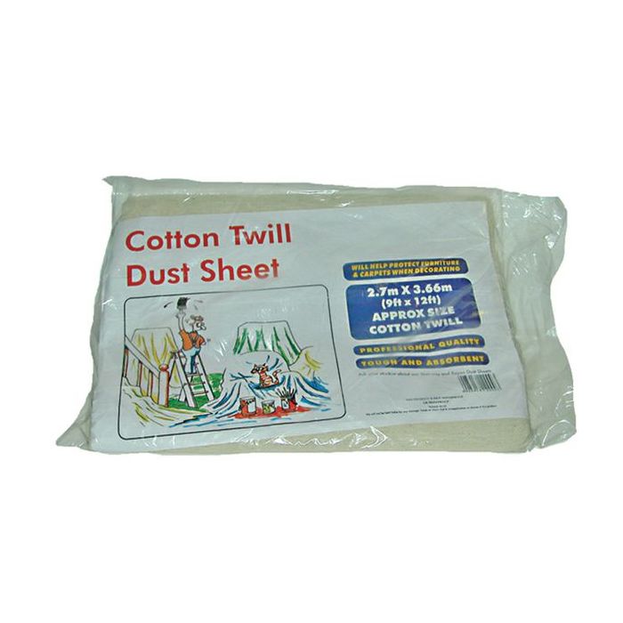 Wolseley Own Brand Center Center Brand cotton twill dust sheet 12 x 9ft 