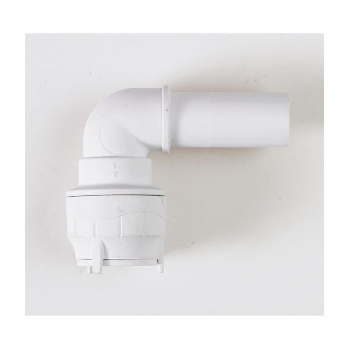 Polybld Polypipe Polyfit FIT1010 90deg spigot elbow 10mm White 