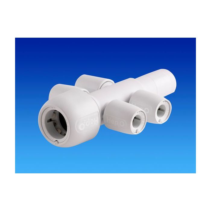 Wavin Hep2O HX94 2 x 2 port manifold 22 x 10mm 