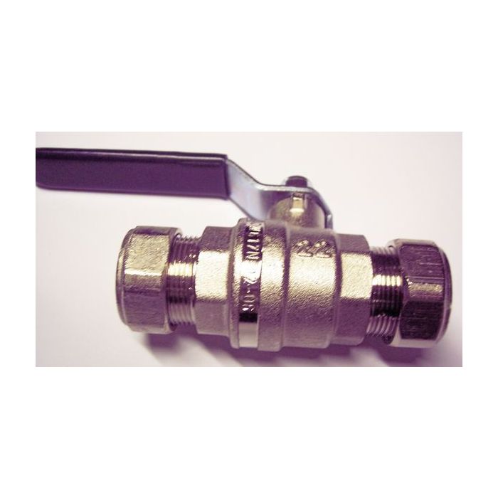 Pegler Yorkshire Prestex PB300 copper x copper ball valve 22mm Brass/Green 