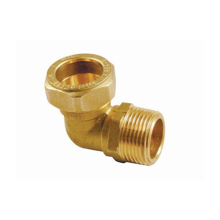 Pegler Yorkshire Kuterlite K616 90deg male elbow 15mm x 1/2 