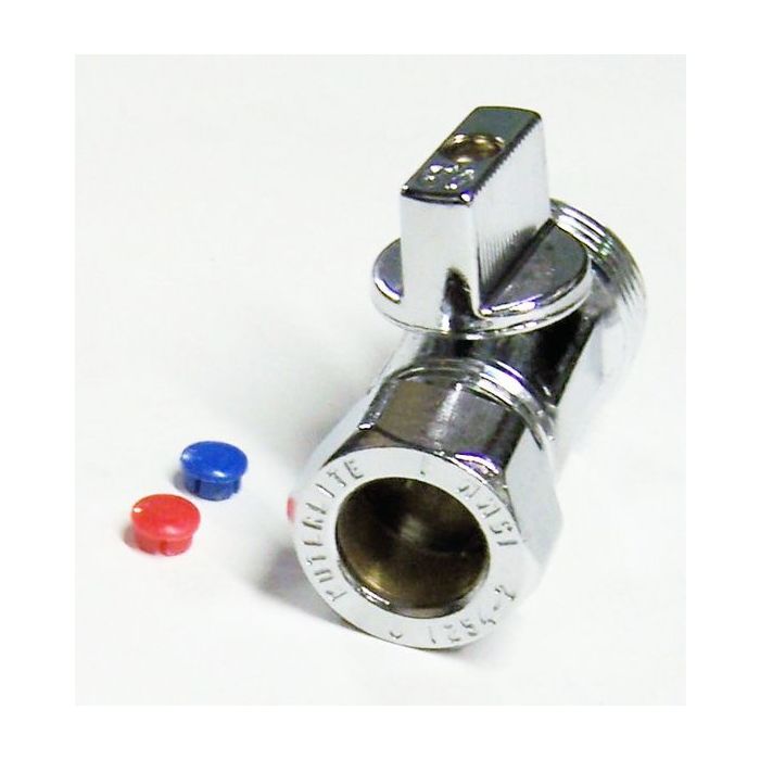 Pegler Yorkshire Kuterlite K637 straight appliance stop cock 15mm x 3/4 