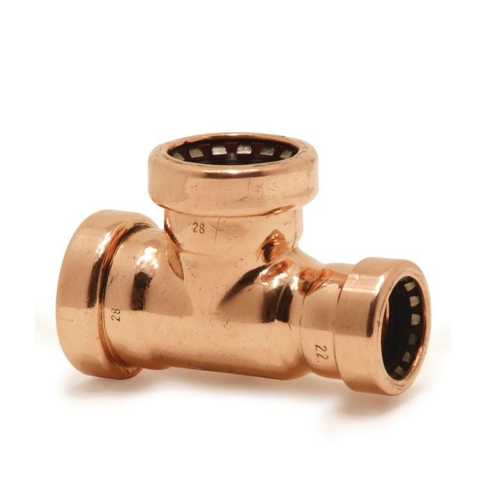 Pegler Yorkshire Tectite Sprint TT25 reduced branch tee 28 x 28 x 22mm 