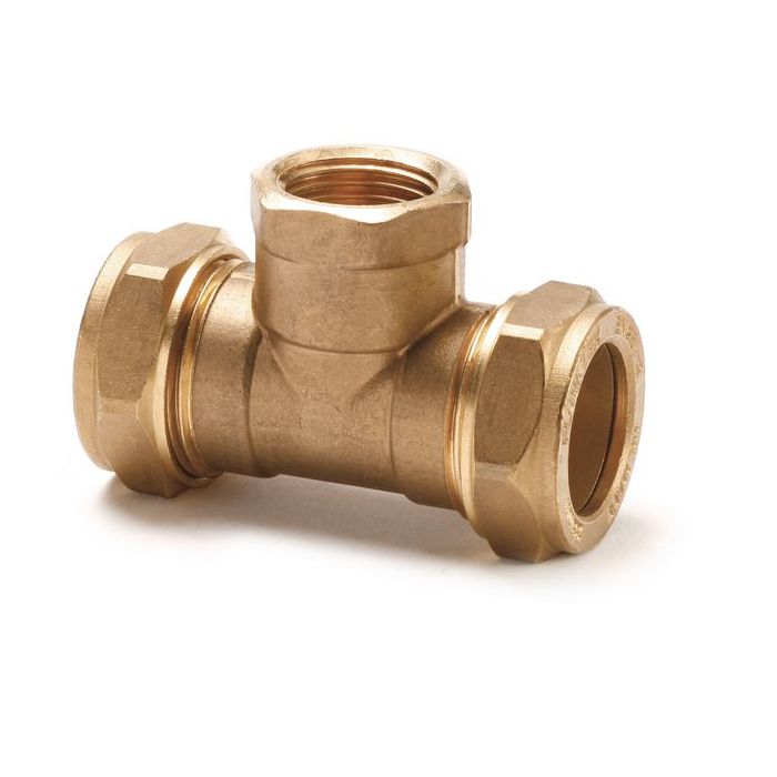 Center Center Brand compression female iron tee 22 x 22 x 3/4 