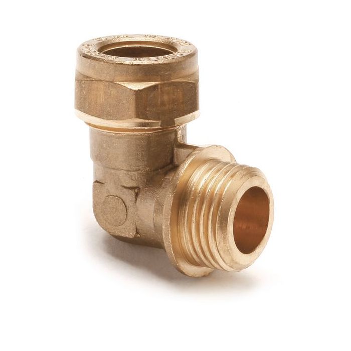 Wolseley Own Brand Center Center Brand 90deg compression male elbow 22mm x 3/4 